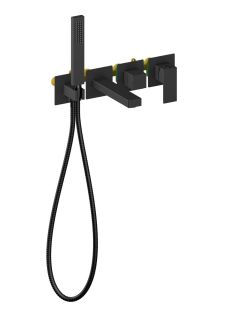 Смеситель встраиваемый для ванны с душем Timo Selene 2014/03YSM чёрный